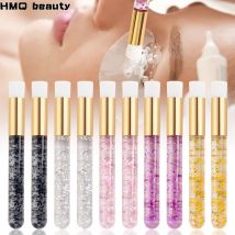 2 szt. Szczotka do czyszczenia rzęs szczotki do szamponu do rzęs nos porów usuwająca zaskórniki głęboka szczotka do przedłużania rzęs narzędzia do makijażu