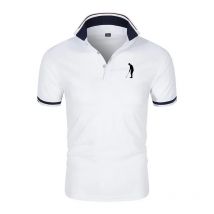 Golf T-shirt für Männer Revers Kurzarm Atmungsaktive POLO-Shirt Taste Sommer Pullover Mode Trend T-Shirt Mann Streetwear Tops
