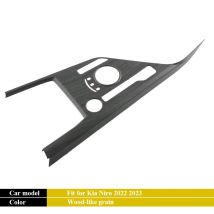 Cubierta de moldura para cambio de marchas de coche, accesorio cromado ABS, grano de madera, para Kia Niro 2022 2023 2024