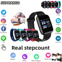 116plu Real Stepcount Smart Watch Multi Function Step Connected Smart Watch per uomo e donna adatto