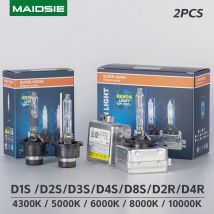 MAIDSIE 2 SZT. ŻARÓWKA HID 12V 35W Ksenonowa Lampa Reflektora D1S D2S D3S D4S D1R D2R D4R D8S Ksenonowa Lampa 4300K 5000K 6000K 8000K 10000K