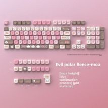 Evil Sherpa Fleece-Tastenkappen – MOA-Sublimations-11-Tasten-Set zur individuellen Anpassung mechanischer Tastaturen