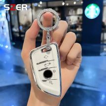 TPU Auto Fernbedienung Schlüssel Fall Abdeckung Fob Für BMW X1 X3 X5 X6 X7 1 3 5 6 7 Serie G20 G30 G11 F15 F16 G01 G02 F48 Halter Schlüsselbund Frauen