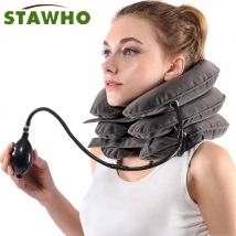 1Pcs Neck Bahre Aufblasbare Zervikale Hals Traktion Klammer Atmungsaktiv Komfortable Schutz Verhindern Zervikale Vorwärts Lernen