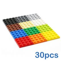 30 pz FAI DA TE Blocchi di Costruzione Figure Sottili Mattoni 4x4 Punti 12 Colori Educativi Formato Creativo Compatibile Con 3031 Giocattoli per I Bambini