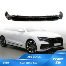 Auto Front stoßstangen lippe für Audi Q8 S Linie Sport Version 2014-2018 Auto Front stoßstange Spoiler Lippen splitter Lippe abs glänzend schwarz