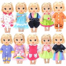 30 cm Babypuppen Kleid Sommer Grün Pailletten Kleid 12 "Baby Spielzeug Kleidung Kinder Mädchen Weihnachtsgeschenke