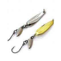 1Pcs Spinner Spoon Metal Bait Micro Fishing Lure Small Sequins Copper Long Shot Baits For Bass Trout Perch Pike Rotating