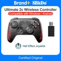 8bitdo Ultimate 2C gamepad PC Black Myth Wukong Controller di gioco Wireless o cablato Windows 10 11 Steam Raspberry Pi Android