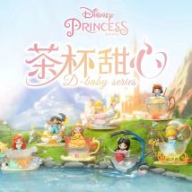 12cm heiße Disney Prinzessin D-Baby Tee tasse Schatz Serie Blind Box Spielzeug Kawaii Prinzessin Mädchen Anime Figuren Weihnachts geschenke