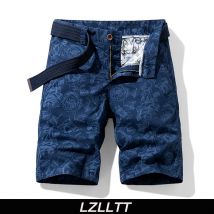 Sommer Männer Baumwoll druck Cargo Shorts Herren Casual Reithose Bermuda Shorts Frühling Mode Jogger Shorts Hosen männlich Drops hipping