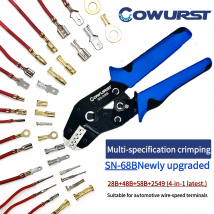 The SN-68B crimping pliers are suitable for DuPont XH2.5/3.96 spring terminals, automotive terminals, and computer terminals