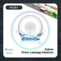 ZigBee Sensore di allagamento Rilevatore di perdite d'acqua Serbatoio dell'acqua Avviso completo Sistema di allarme di sicurezza di troppo pieno Tuya Smart App Controllo remoto