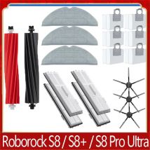 Do Roborock S8 Pro Ultra S8+ Części zamienne DuoRoller Główne szczotki boczne Ściereczki do mopa
