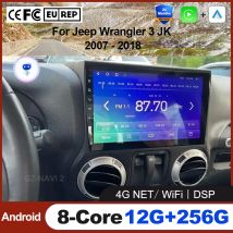 Android 15 Auto Autoradio Per Jeep Wrangler 3 JK 2007 - 2018 Stereo Multimedia Video Player Navigazione GPS DSP Wireless Carplay