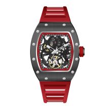 2025 Barrel Case Design Wishdoit mechanische Armbanduhr Mode Sportuhren Luxus 5 ATM wasserdichte Automatikuhr für Herren