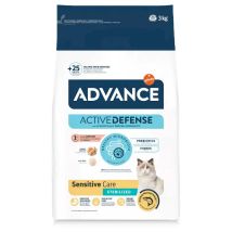 Pienso Advance Sensitive para Gatos Esterilizados, 1.5kg, 3kg, 10kg, Comida con Salmón para Felinos
