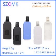 10Pcs 40*17*10mm diy electronic plastic housing switch box hot sales usb stick plastic electronics enclosure abs project case