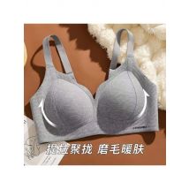 YUQI Threaded Shaping Lifting Jelly Bra Nude Feel High Elastic V-Ausschnitt Schöner Rücken Trägerloser kabelloser Push-Up-Bustier-Sexy-BH