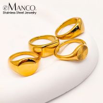 eManco Gioielli metallici in acciaio inossidabile Gioielli da festa alla moda da donna Anelli per coppie con cuore d'amore