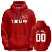 Benutzerdefinierte Türkei Basketball Hoodie 3D Druck Name Nummer Türkiye Pullover Sweatshirts Männer Frauen Jugend Trainingsanzug Fan Geschenke S-5XL