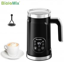 Montalatte intelligente BioloMix 5 in 1 con display touch a LED, schiuma in stile per caffè e latte, creatore di schiuma calda e fredda