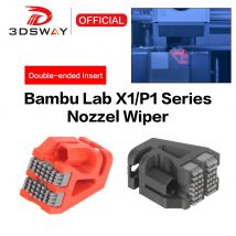3DSWAY für Bambu Lab P1S P1 X1 Serie Machen Druckkopf Reiniger Düse Pinsel für 3D Drucker Zubehör Drucker Kopf Wischen Teile