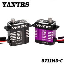 YANTRS 11KG Miniature All Metal Digital Hollow Cup Servo with High Voltage and Large Torque Programmable SCX24 # 0711MG-C