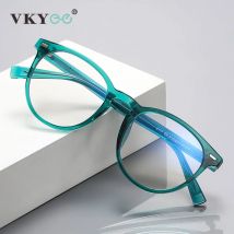 VICKY unisex Retro okrągłe krótkowzroczność okulary na receptę do czytania kobiety blokujące niebieskie światło blokujące oprawki do okularów optycznych mężczyźni PFD2117