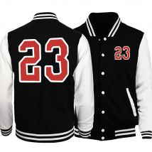 Einfache Nummer 23 drucken Junge Baseball Uniformen Hip Hop Punk-Stil Jacken lässig S-5Xl High Street Preppy Style Motion Tops