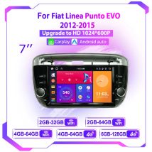 Car Android Radio For Fiat Linea Punto EVO 2012-2015 Multimedia Video Player GPS Navigation Wireless Carplay Auto Stereo SWC