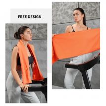 1pc orange tragbares Sport tuch schwimmen schnell trocknen Mikro faser Stoff Fitness Fitness Basketball Camping Wandern Laufen Strand tücher