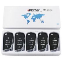 5 uds KEYDIY NB11 llave remota multifuncional para coche 3 botones Universal KD NB11-2 llave remota Universal para KD900 + URG200 KD-X2