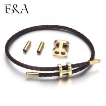 Edelstahl-Verschlüsse, verstellbarer Perlenverbinder mit Endperlen für verstellbare Armbänder, Schmuckherstellungszubehör