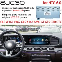 Dual 10,25 Zoll Bildschirm Upgrade Android 12-Systemschnittstelle NTG 6.0 für Mercedes Benz GLE W167 V167 GLS X167 AMG GT GTS GTR GTC