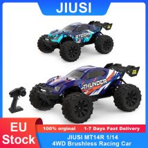 JIUSI MT14R 1/14 RC coche 4WD Motor sin escobillas 3S batería 80 km/h alta velocidad todoterreno RC camión 2,4G Control remoto coche de carreras