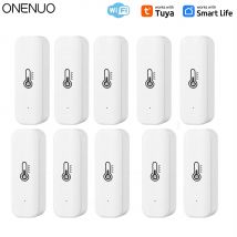 Tuya WiFi czujnik temperatury i wilgotności inteligentny zdalny monitor życia dla inteligentnej pracy w domu z asystentem Google Alexa