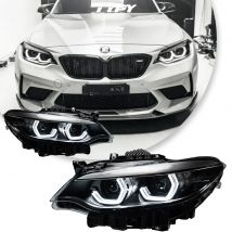 TYPY Lampy Samochodowe Do BMW Serii 2 F22 2014-2019 LED Światła Samochodowe Światła Do Jazdy Dziennej Dynamiczne Kierunkowskazy Akcesoria Samochodowe