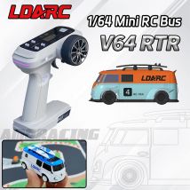 LDARC V64 1/64 MINI RC Simulierte Elektrische Fernbedienung Modell Auto Tabletop Bus Fahrzeug RTR 2,4 GHz Erwachsene kinder Spielzeug
