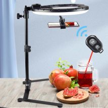 Video Youtube Fill Anello luminoso Lampada Live COOK 26CM Fotografia Illuminazione Telefono Ringlight Treppiede Supporto Foto Led Selfie Remote