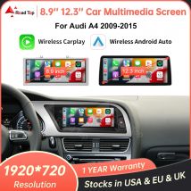 8,9 ''12,3'' Touchscreen Auto Multimedia Display Für Audi A4 S4 B8 2008-2016 Mit Drahtlose Carplay Andriod auto Airplay Autolink