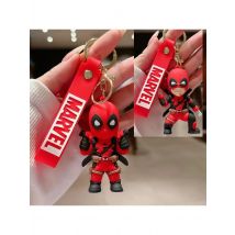 marvel cartoon Spider-Man Wolverine and Deadpool doll keychain Anime peripherals Bag car Keychain Accessories PVC Birthday Gift