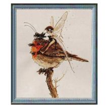 Top Qualität Gezählt Kreuz Stich Kits Fahrt Vogel Von Elfen Und Grillen Fee Wizard Auf Baum Nimue Diy Stickerei Hand