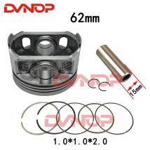 Motorrad 62mm Kolbenbolzen 15mm Ring 1,0*1,0*2,0mm Set Kit Montage Für CG150 CBB150 CG CBB 150 150cc Ersatzteile