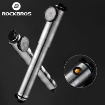 ROCKBROS pompka do rowera wysokociśnieniowy aluminiowy CNC pyłoszczelny barometr AV/FV Ultralight przenośny Inflater akcesoria rowerowe