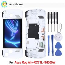Original 120HZ LCD Screen For Asus Rog Ally-RC71L-NH005W Game Console Display with Frame Full Assembly Repair Replacement Part