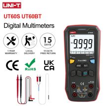 UNI-T Digital Smart Multimeter UT60S UT60BT 1000V AC DC Voltmeter Ammeter True RMS Frequency Meter Capacitor Temperature Tester