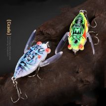 Angeln Köder Simulation Float Zikade 5 cm 6g Topwater Künstliche Köder Bewegen Flügel Harte Laute Kugeln Insekten Köder 1 Stück VERKAUF