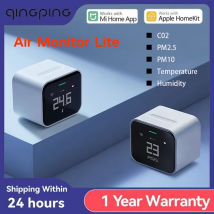 Original Qingping Luft Detektor Lite CO2 PM2,5 PM10 Temperatur Feuchtigkeit Monitor Touchscreen Arbeit Mit Mihome APP Apple HomeKit
