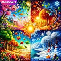 Momoart Bär Diamant Mosaik Tier voller Runde Diamant Malerei Mond Stickerei neue Ankunft handgemachte Hobby